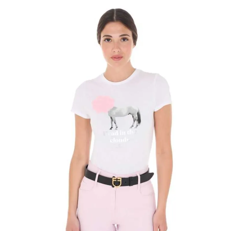EQUESTRO Tee-shirt nuage pour femme> Polo Et Tee-Shirt